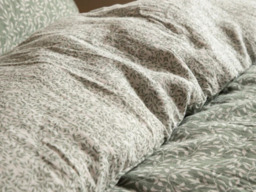 Yard Perrie Leaf Muslin Cotton Duvet Cover Set Forest-SuperKing - thumbnail 5