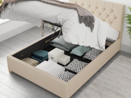 Aspire Olivier Ottoman Bed Malham Weave Cream - Small Double - thumbnail 4