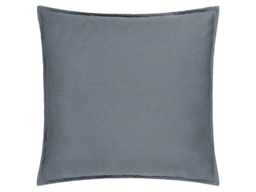 Yard Slub Cotton Feather Filled Cushion 50x50cm-Denim Blue - thumbnail 2