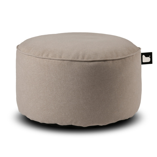Extreme Lounging B Pouffe Brushed Suede Stone - image 1