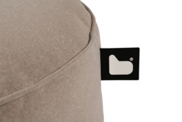 Extreme Lounging B Pouffe Brushed Suede Stone - thumbnail 2