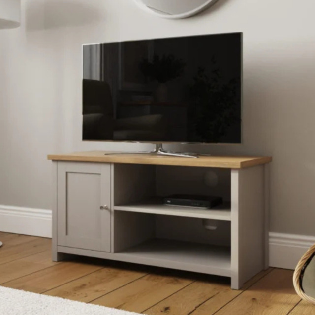 GFW Lancaster Small TV Cabinet -Grey - image 1