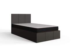 GFW Side Lift Ottoman Storage Bed-Grey Fabric-Single - thumbnail 5