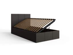 GFW Side Lift Ottoman Storage Bed-Grey Fabric-Single - thumbnail 7