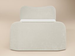 Claybourne TV Ottoman Bed with Side Lift Storage Cream Double - thumbnail 6