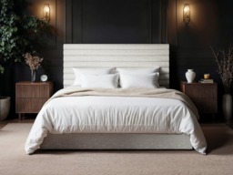 SOLACE+CO Velora Double Ottoman Bed Brown Chenille - thumbnail 6