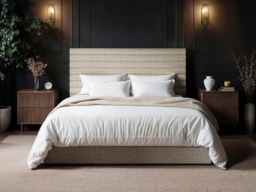 SOLACE+CO Velora Double Ottoman Bed Brown Chenille - thumbnail 5