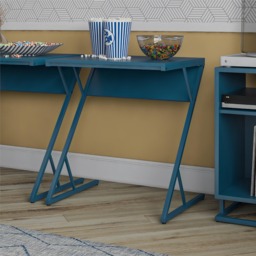 Novogratz Regal Accent Table/Laptop Desk-Blue Oak - thumbnail 2