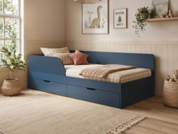 Flair Aris Single Montessori Bed with Storage Drawers Navy - thumbnail 2