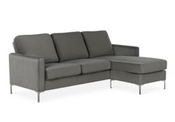 Dorel Chapman Velvet Corner Sofa-Blue - thumbnail 3