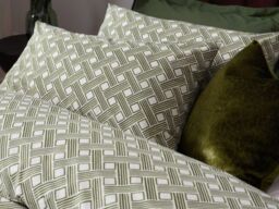HÖEM Alexa Double Duvet Cover Set Green Cotton Rich-Kingsize - thumbnail 2