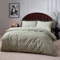 HÖEM Alexa Double Duvet Cover Set Green Cotton Rich-Kingsize