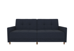 Dorel Andora Sprung Sofa Bed-Navy Linen - thumbnail 3