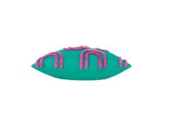 Heya Home Archie 45 x 45cm Tufted Cotton Feather Cushion-Turquoise - thumbnail 4