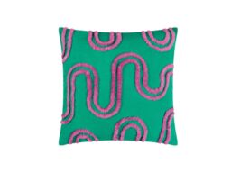 Heya Home Archie 45 x 45cm Tufted Cotton Feather Cushion-Turquoise - thumbnail 2