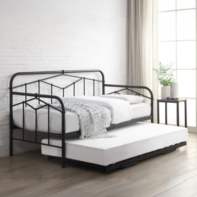 Flintshire Furniture Axton Black Metal Day Bed - image 1