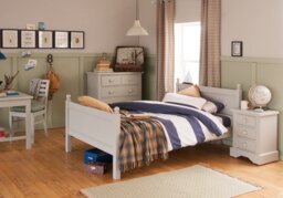 Little Folks Furniture Fargo Small Double Bed Frame-Pure White - thumbnail 2