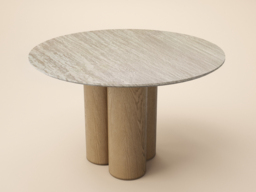 SOLACE+CO Deko Sintered Stone Dining Table-Oak - thumbnail 4