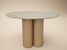 SOLACE+CO Deko Sintered Stone Dining Table-Oak - thumbnail 3