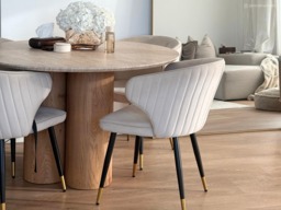 SOLACE+CO Deko Sintered Stone Dining Table-Oak - thumbnail 5