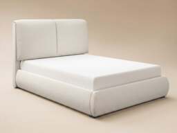 SOLACE+CO Lydia Upholstered Ottoman Storage Bed Cord Fabric Double Beige - thumbnail 5