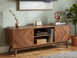 Kidsaw TV Unit with Storage Columbian Walnut 160cm - thumbnail 3