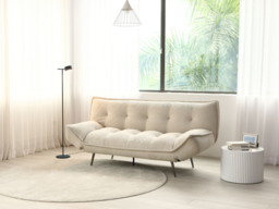 Limelight Remi Cord Fabric Sofa Bed-Natural - thumbnail 3