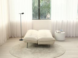 Limelight Remi Cord Fabric Sofa Bed-Natural - thumbnail 7