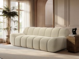 SOLACE+CO Macy Large 3 Seater Sofa Chenille Cream - thumbnail 2