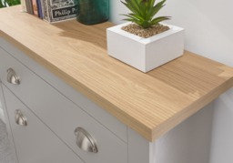 GFW Lancaster 2 Drawer 1 Drawer Shoe Cabinet -Grey - thumbnail 3