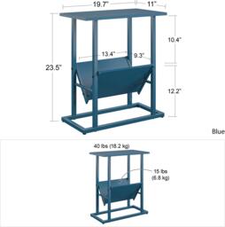 Novogratz Regal End Table-Blue Oak - thumbnail 5