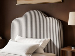 SOLACE+CO Skylynn Cloud Ottoman Single Bed Brown Striped - thumbnail 4