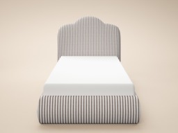 SOLACE+CO Skylynn Cloud Ottoman Single Bed Brown Striped - thumbnail 6