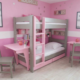 " Mathy By Bols Dominique Separable Bunk Bed with Desk & Drawers"
