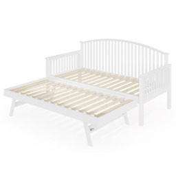 GFW Madrid Single Wooden Day Bed - White - thumbnail 4
