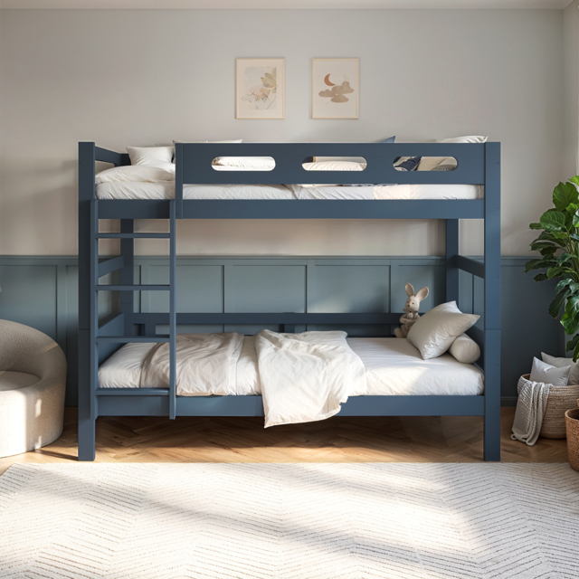 Flair Elijah Detachable Wooden Bunk Bed Blue - image 1