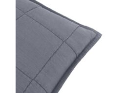 Yard Hebden Quilted Feather Cushion Denim Blue - thumbnail 4