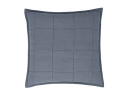 Yard Hebden Quilted Feather Cushion Denim Blue - thumbnail 2
