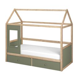 Flair Ted Play House Wooden Bed with Storage Green - thumbnail 5