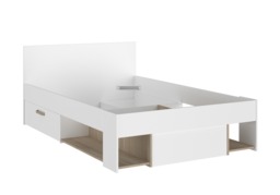Parisot Achille Small Double Storage Bed Frame with Drawers - thumbnail 7