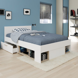 Parisot Achille Small Double Storage Bed Frame with Drawers - thumbnail 1