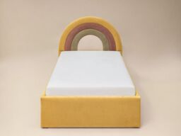 Flair Ava Single Velvet Ottoman Bed Mustard - thumbnail 6