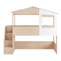 Flair Dreamland House Staircase Mid Sleeper Oak & White - thumbnail 4