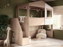 Flair Dreamland House Staircase Mid Sleeper Oak & White - thumbnail 1