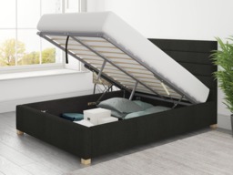 Aspire Kelly Ottoman Bed Saxon Twill Charcoal - SuperKing - thumbnail 3