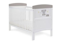 Obaby Grace Inspire Cot Bed & Under Drawer - Hello World Koala Grey - thumbnail 3