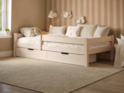 Flair Milo Single Bed with Storage Pine Warm Beige - thumbnail 2