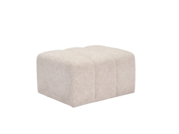 LPD Peninsula Pouffe with Channel Cushion Oyster Chenille - thumbnail 4