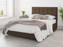 Aspire Hepburn Ottoman Bed Yorkshire Knit Chocolate - Kingsize