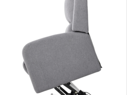 Living & Home Single Recliner Armchair with Massage and Heat Linen Push Back Reclining Chair Grey - thumbnail 6
